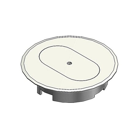 Abb DUPLEX RECEP FLR BOX CVR-IVORY E97DSI